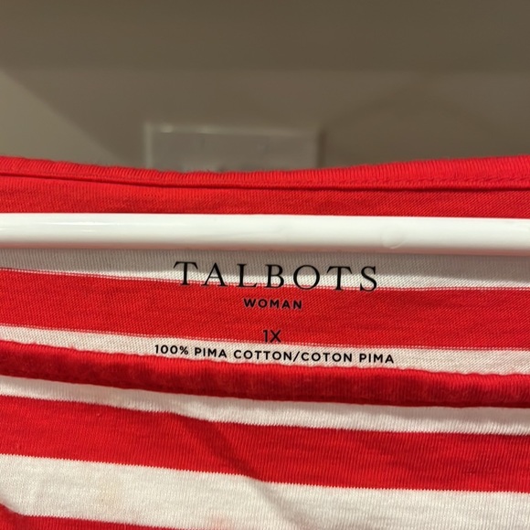 Talbots women’s 1X cotton top - Picture 3 of 8